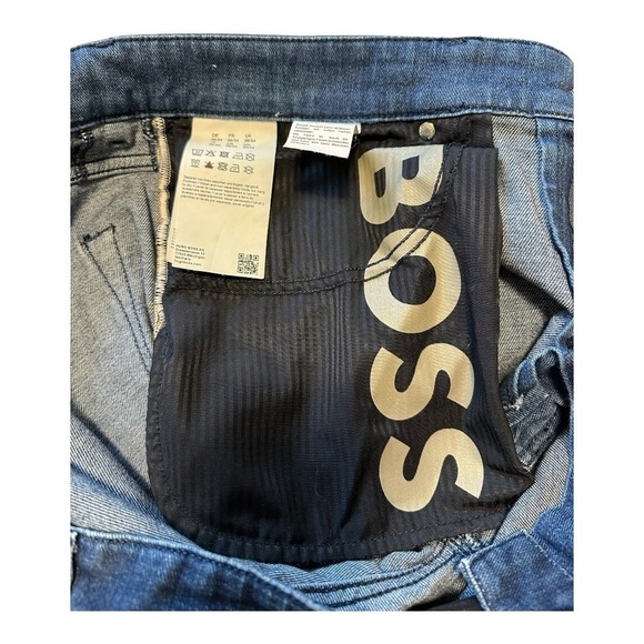 HUGO BOSS Maine Men’s Regular Fit Stretch Blue Jean Pants - Size 36/34 - Picture 6 of 16